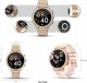 Smartwatch Giewont Smartwatch Damski Veltori VT310-1 Złota Bransoleta + Różowy Pasek Silikonowy 7