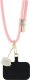 HelloKitty Hello Kitty Patch & Kitty Head Charm Universal Phone Lanyard Pink 4