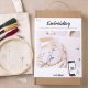 Voyageur Press DIY Kit creativ company Starter Craft Set Embroidery Flower - perfect complete set for beginners to 9