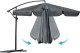 Plonos Parasol ogrodowy składany 8 segmentowy 350 cm z pokrowcem PL-881 6