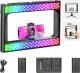 Neewer Lampa LED 20W RGB Klatka GRIP Uchwyt Telefon ISO 1/4 Sterowanie Bluetooth / A111 8