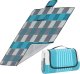 Enero KOC PLAŻOWO PIKNIKOWY 150x120CM Z POWŁOKĄ ALU ENERO CAMP 1064086 4