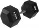 HMS hantel Hex Pro gumowany 1 x 45 kg 2