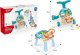 LeanToys Chodzik, Pchacz, Stolik Edukacyjny 2w1 Koszykówka Niebieski 10