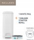 Angelcare 1378 POJEMNIK SELECT + 1 WKŁAD XL DIAPER GENIE SZARY 4