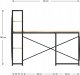 Biurko vidaXL Leader 5.9 Beżowe 145 cm x 48 cm 13