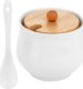 Vilde CUKIERNICA CUKIERNICZKA CERAMICZNA Z ŁYŻECZKĄ BIAŁA 139684 4
