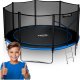 Trampolina ogrodowa Neo-Sport NeoSport Trampolina ogrodowa 12ft/374cm z siatką zewnętrzną i drabinką 1