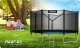 Trampolina ogrodowa Neo-Sport NeoSport Trampolina ogrodowa 12ft/374cm z siatką zewnętrzną i drabinką 7