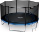 Trampolina ogrodowa Neo-Sport NeoSport Trampolina ogrodowa 12ft/374cm z siatką zewnętrzną i drabinką 8