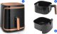 Frytkownica beztłuszczowa Aigostar  Frytkownica Beztłuszczowa Ava Gold 7L 1900W Air Fryer Xl Frytownica Lcd 11