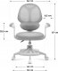 MarkAdler Fotel Obrotowy Krzesło Dla Dzieci Młodzieży Mark Adler Junior 4.5 Grey 2