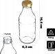 Kadax Butelka Na Nalewki 330ml Bimber Z Zakrętką Wódkę Sok Szklana 1szt Soki 3