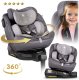 Fotelik samochodowy Nukido Fotelik samochodowy Prestige Line szary 0-36 kg ISOFIX 8