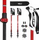 Nils Extreme Kijki trekkingowe Nils Aluminiowe TK8601 regulowane 65-135cm 1