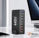Zasilacz do laptopa Reagle SZYBKA ŁADOWARKA 8 w 1 GaN III 440W PD 5x USB C 3x QC 3.0 DO LAPTOPA IPHONE 9