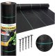 Linarem SiatkiSieci AGROTKANINA 160G 3,2x50m PREMIUM UV 3% AGROWŁÓKNINA CZARNA MATA + KOŁKI 1