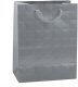 Lean Torba Prezentowa Elegancka Tłoczone Kwadraty 23 x 18 x 10,5 cm 6
