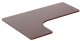 Biurko Powerton Blat biurka naro�nego, orzech, 160x110-60x2.5 cm, laminowana p�yta wi�rowa, 1
