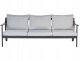 Beliani Sofa ogrodowa dla 3 osób KIATO Metal Jasnoszary 1