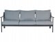 Beliani Sofa ogrodowa dla 3 osób KIATO Metal Ciemnoszary 1