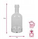 Bimberek Butelka Szklana TADEK 50ml Mini Butelki Na Nalewki Wino + ZAKRĘTKA 1