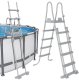 Bestway Bestway bezpieczna antypoślizgowa metalowa Drabinka do basenu 132cm 58332 EDUKAMP 1