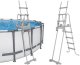 Bestway Bestway bezpieczna antypoślizgowa metalowa Drabinka do basenu 132cm 58332 EDUKAMP 3
