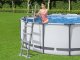 Bestway Bestway bezpieczna antypoślizgowa metalowa Drabinka do basenu 132cm 58332 EDUKAMP 6