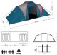 Namiot turystyczny Nils Extreme NC6031 NIEBIESKO- JASNO SZARY HIGHLAND NILS CAMP 6