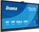 System interaktywny iiyama TE6513A-B1AG signage display Interaktywny płaski panel 163,8 cm (64.5") Wi-Fi 450 cd/m² 4K Ultra HD Czarny Ekran dotykowy Procesor wbudowany Android 18/7 4