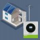 Qoltec Hybrydowy Inwerter solarny Off-Grid 3500W | 100A | 24V | MPPT |  BMS | opcja Wi-Fi | Sinus | Power Factor 1.0 3