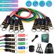 Revity Revity Gumy do ćwiczeń oporowe Workout Bands Pro 5 szt. 10-100 kg + Akcesoria 6 szt. 13