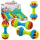 LeanToys Grzechotka Gryzak Dla Niemowląt Hantelek Kolorowy 1