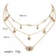 ITIMPORT NASZYJNIK CHOKER CELEBRYTKA DŁUGA BOHO SREBRNY 55 2