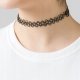 ITIMPORT CHOKER KLASYCZNY Czarny NASZYJNIK Gothic CH12 2