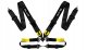 SLIDE_F Pasy sportowe Slide V2 Quick Carbon Czarne 4P 3" 1