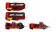 SLIDE_F Pasy sportowe Slide V2 Quick Czerwone 4P 3" 3