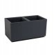 Lamela Kwietnik KARO 800x400x400 beton ECO recycled - jasny szary beton LA936-70 Lamela 2
