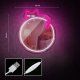 Forever Neon MIRROR LED ŚPIĄCY KOT różowy biały FMNE03 Light 3