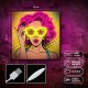 Forever Neon ART LED POWER WOMAN żółto fioletowy FLA02 Light 2
