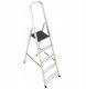 DRABEST Drabina aluminiowa, 5 stopni, wytrzymałość 150 kg I-1915 2
