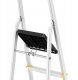DRABEST Drabina aluminiowa, 5 stopni, wytrzymałość 150 kg I-1915 10