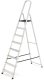 DRABEST Drabina aluminiowa, 8 stopni, wytrzymałość 150 kg I-1918 1