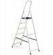 DRABEST Drabina aluminiowa, 6 stopni, wytrzymałość 150 kg I-1916 5