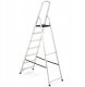 DRABEST Drabina aluminiowa, 7 stopni, wytrzymałość 150 kg I-1917 5