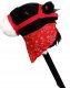 LeanToys Hobby Horse miękka głowa konia koń na kiju rży 68 cm dźwięki galopu plusz 6