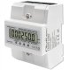 Qoltec Qoltec 3-Fazowy elektroniczny licznik | miernik zużycia energii na szynę DIN | 400V | 100A | LCD | 4P 1