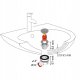 Syfon wirquin Wirquin syfon umywalkowy Nano quick-clack, czarny mat 30723978 7