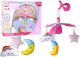 LeanToys Karuzela Do Łóżeczka Na Baterie Klips Uniwersalny Pluszowe Zawieszki Różowa 2